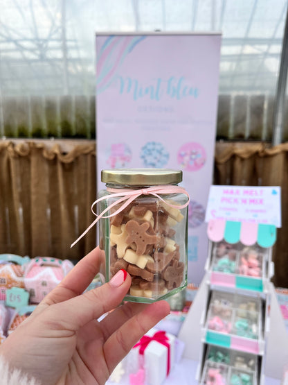 Gingerbread wax jars